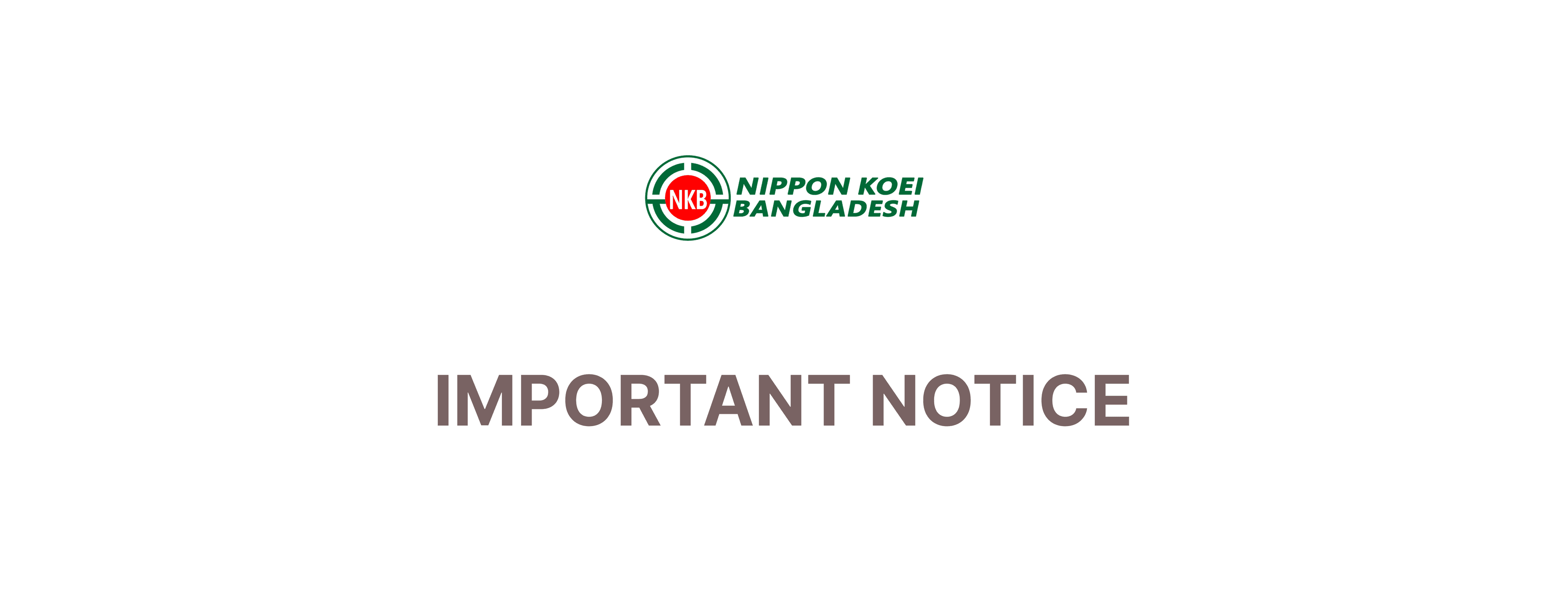 [NKB] Important Notice - January 2026